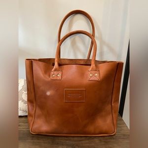 Parker Clay Merkato Signature Tote Rust Brown